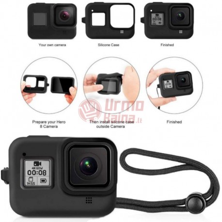 Apsauginis silikoninis įdėklas GoPro Hero 8 kamerai Silicone Case Cover for GoPro Hero
